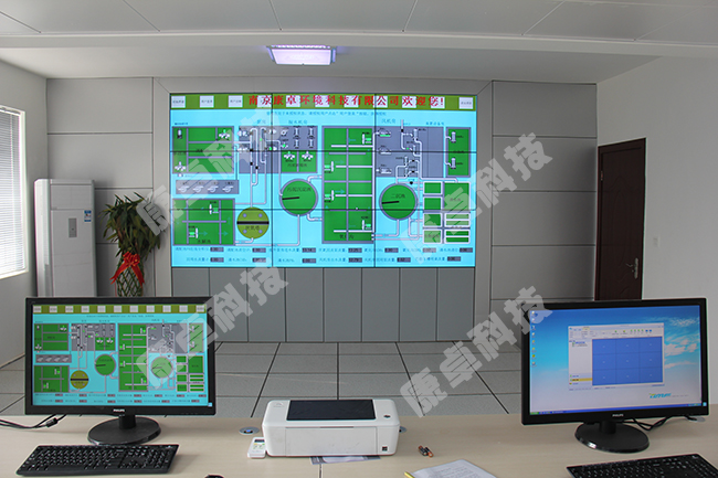 上海污水處理廠中控系統,上海中控室液晶拼接屏顯示系統